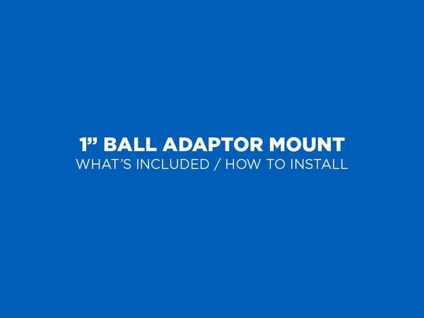 1" Ball Adaptor Motorcycle Kits